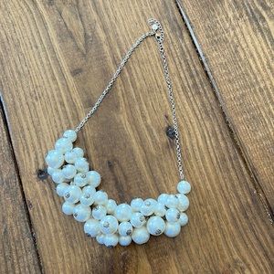 Clustered Pearl Necklace